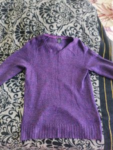 Purple Knit Sweater