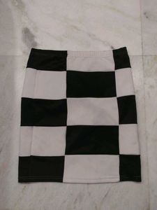 Checkerboard Mini Skirt