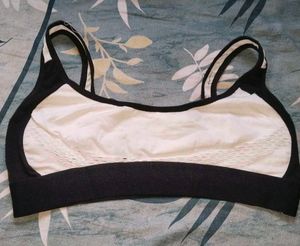 Black & White Sports Bra