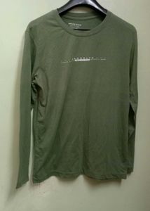 Men's Olive Long Sleeve T-Shirt