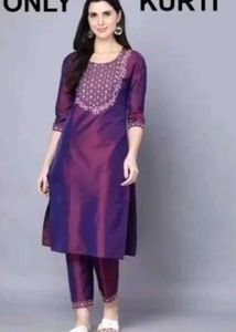 Elegant Purple Kurta Set