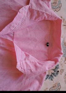 Pink Striped Shirt