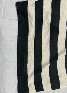 polka dot Striped V-Neck Top