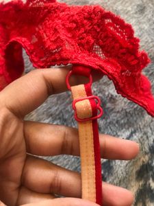 Abelino Red Lace Bra