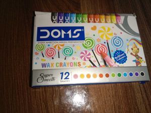 DOMS Wax Crayons - 12 Shades