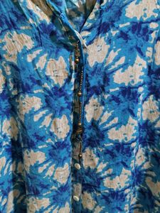 Blue Printed Kurta