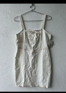 White Denim Dress