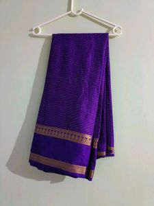 Elegant Purple Silk Saree