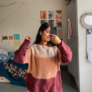 Color Block Knit Sweater