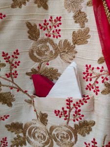 Designer Floral Embroidered Kurta Set