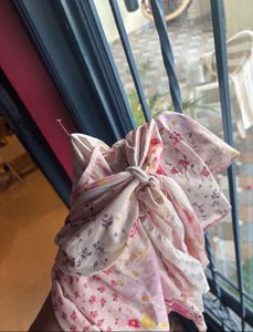 Cute Floral Bow Bandeau Top