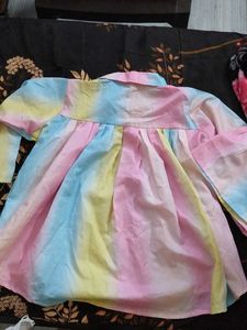 Pastel Tie-Dye Button-Up Shirt