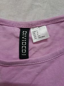 H&amp;M Lavender Coloured Crop Top