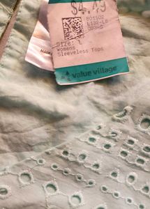 Free Shipping.....Mint Green Eyelet Tank Top