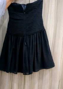 Black Strapless Mini Dress
