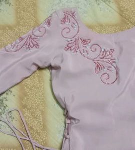 Pink Embellished Blouse