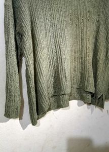 Olive Green Knit Sweater