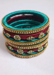 12% Off!! Handmade Silk Thread Bangles