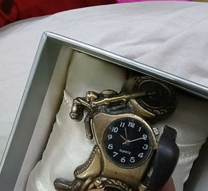 Working Funky Wrist Watch Bike Shape