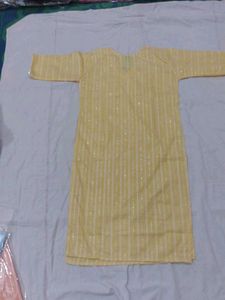 yellow kurti and red leggings