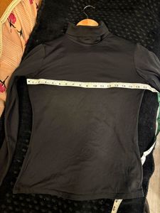 Black Turtleneck Long Sleeve Top
