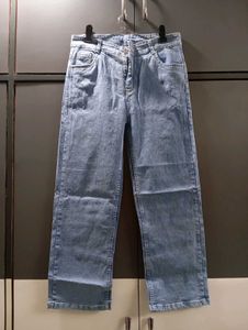 331. Blue Wide Leg Jeans for women