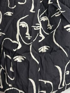 Abstract Face Print Top