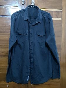 Shirt Navy Blue Long Sleeves