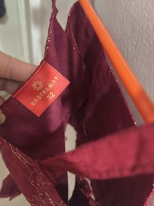 Girls Ethnic Set - Maroon &amp; Gold