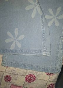Floral Denim Jeans