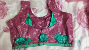 Net Saree Embroidered With Blouse Nd Peticot
