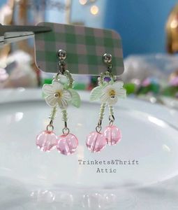 Pastel Dream Cherries &amp; Blooms Earrings