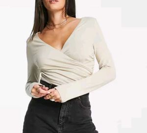 Wrap Long Sleeve Top