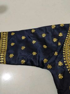 Navy Blue Designer Blouse