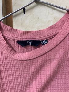 Pink Ribbed Tee - FIG top