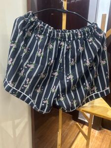 Floral Striped Shorts