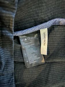 H&amp;M WHITE STRIPE BLAZER IN NAVY BLUE