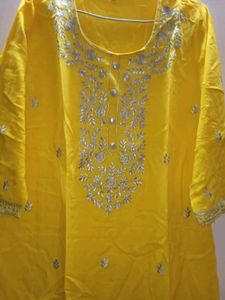 Festive Wear Yellow Sharara Set
