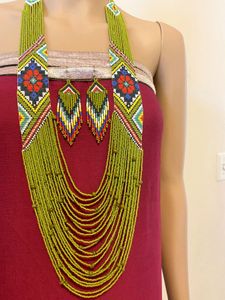 African Style Seed Beads Necklace