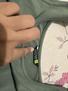 Cute Green Crop Top, Bust-34/32