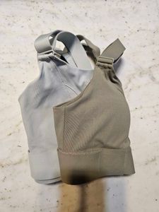 Front-Zip Padded Sports Bra Set Of 2