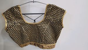 golden handwork blouse