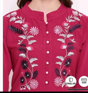 MAGENTA  Middle Slit Flared Kurta..Grab It&#39;s