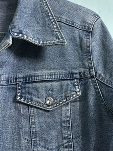 Denim Jacket with Embellishments