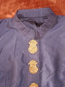 Navy Blue Long Kurti