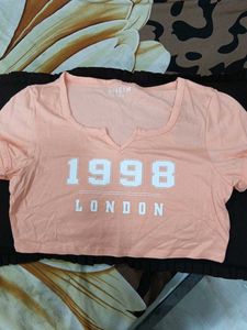 Peach Graphic Tee