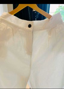 White Wide Leg Pant