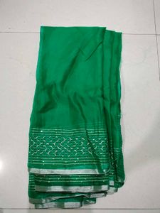 Emerald Green Designer Saree