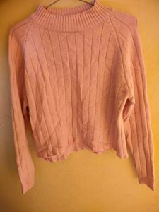 Pink Cropped Sweater