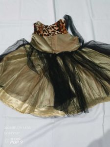 Party Dress with Leopard Print